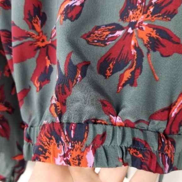 Madewell Women's Tie-Neck Wrap 100% Silk Blouse - Picture 5 of 7